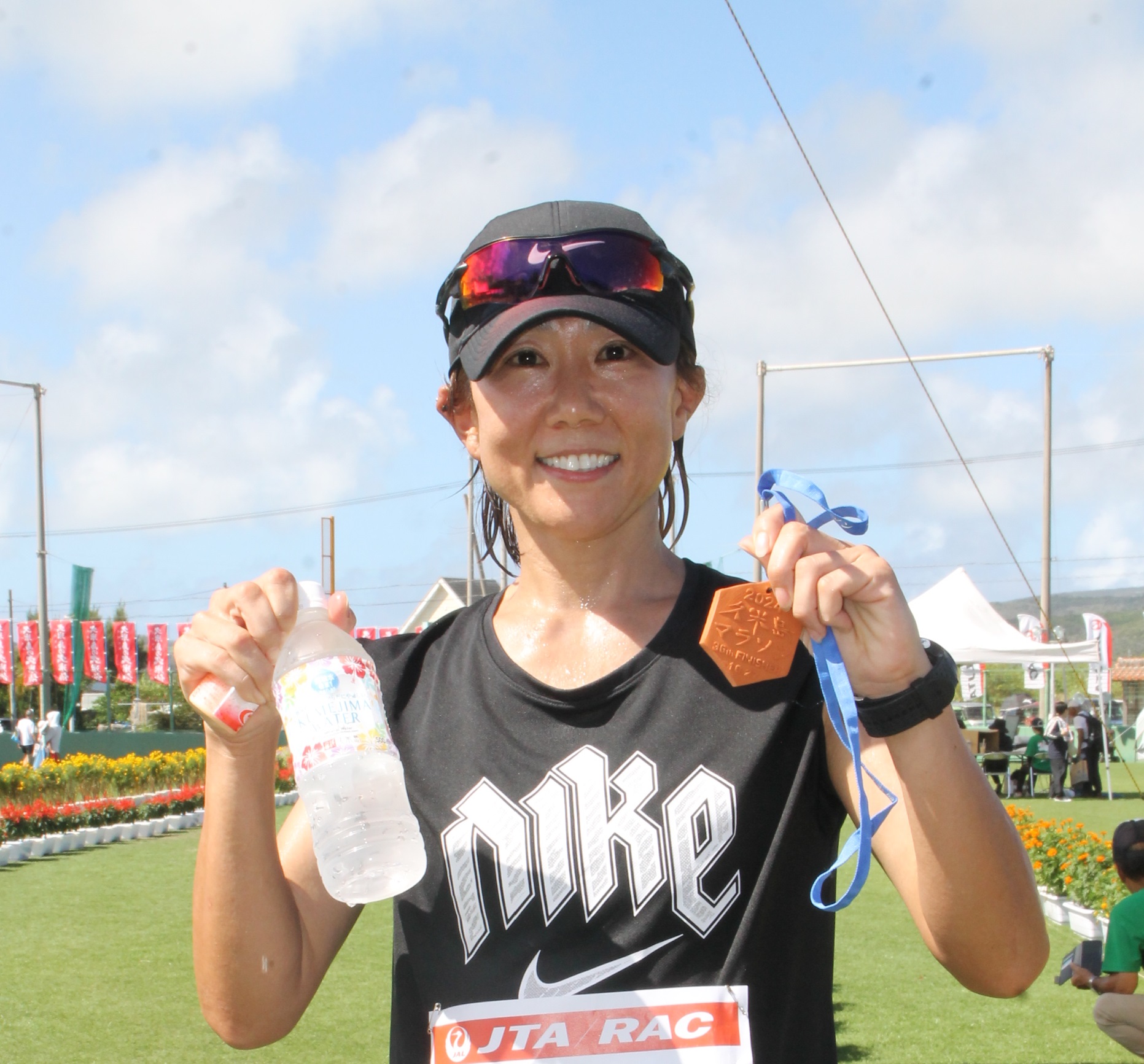 渋井 陽子コーチが久米島マラソンにゲストランナーとして参加しました