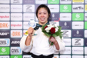 個人戦で銀メダルを獲得した玉置選手